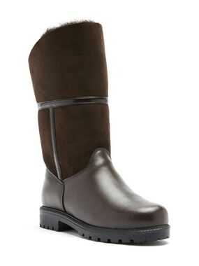 La Canadienne Sherling Suade Mid Calf Boots